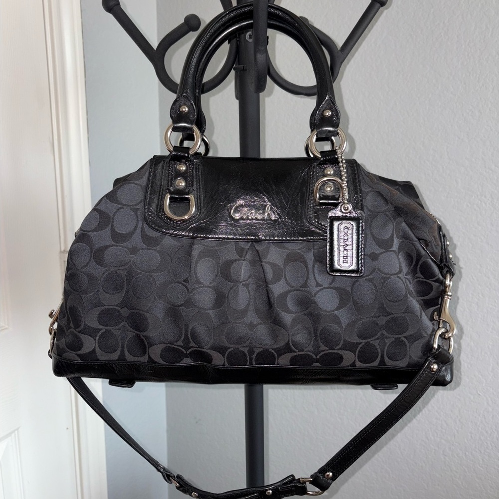 Coach Ashley Signature Sateen Satchel